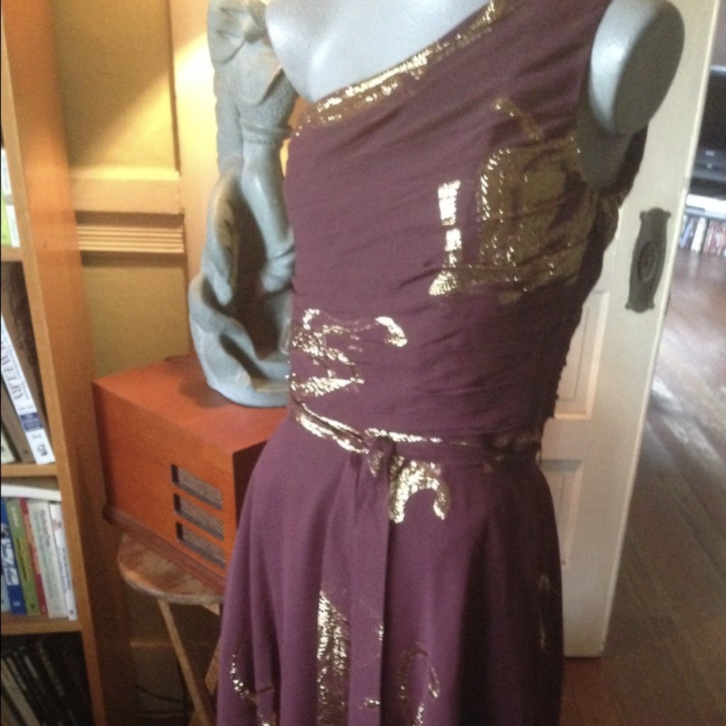 Banana Republic One Shoulder Silk